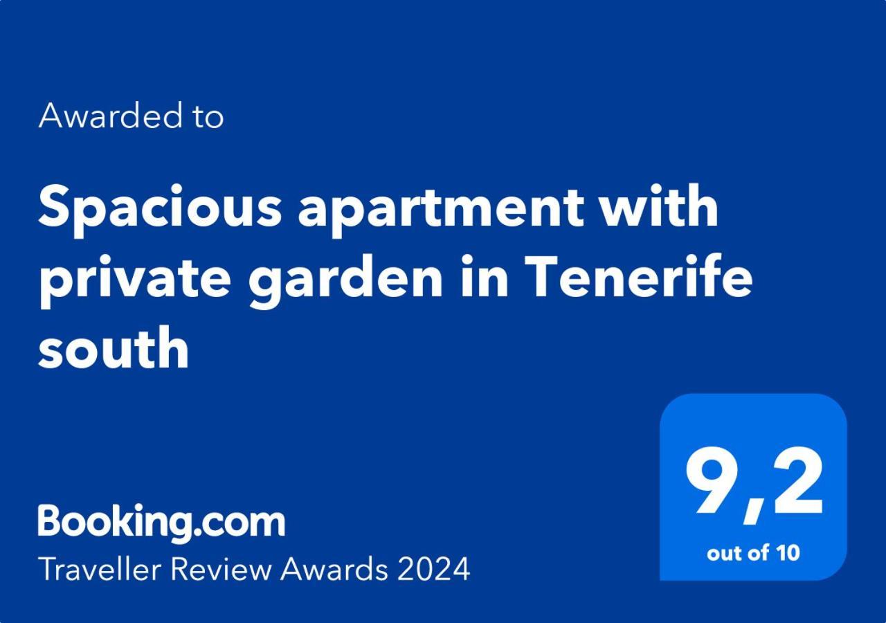 Spacious Apartment With Private Garden In Tenerife South Сан Мигель Экстерьер фото